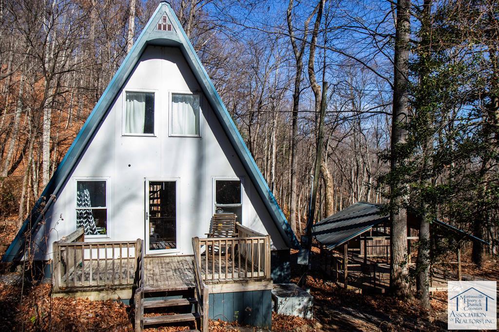 A-frame building - currently Airbnb