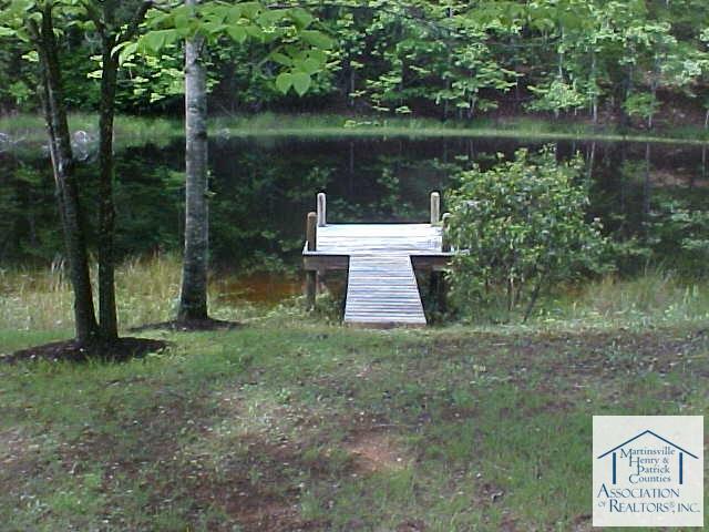walkway and dock at the pond