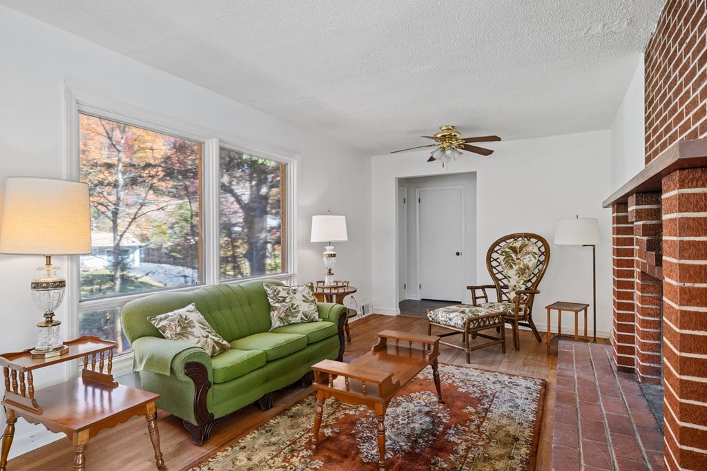 Hardwood floors and a ton of character