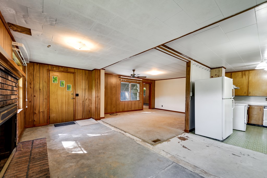 Living Area and Kitchen Open