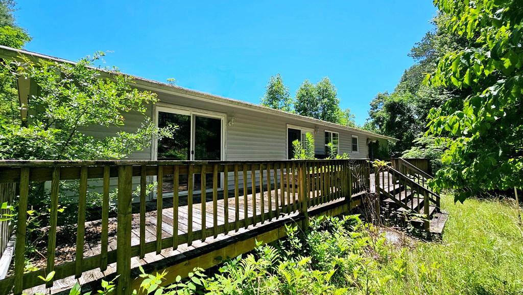 Rear View w/ Deck/ Living Room Access