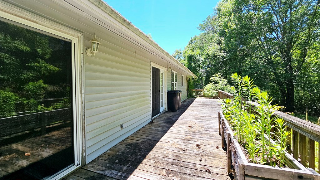 Rear Deck w/ Living Room Access