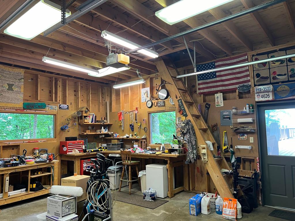 Work area in Garage