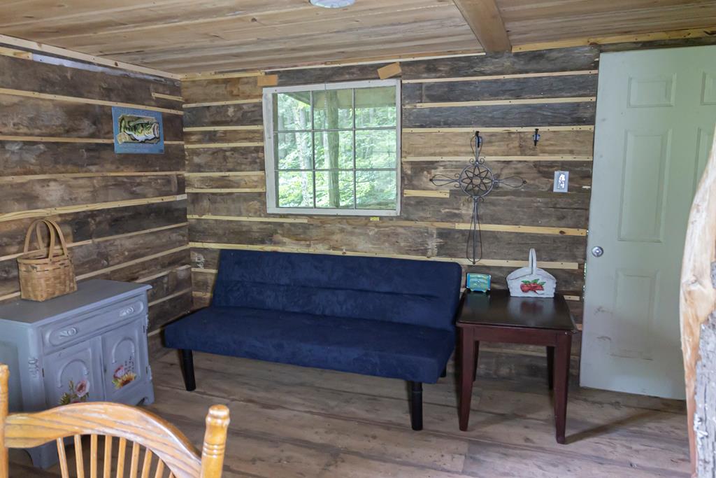 Living Room with Back Door to Back Porch