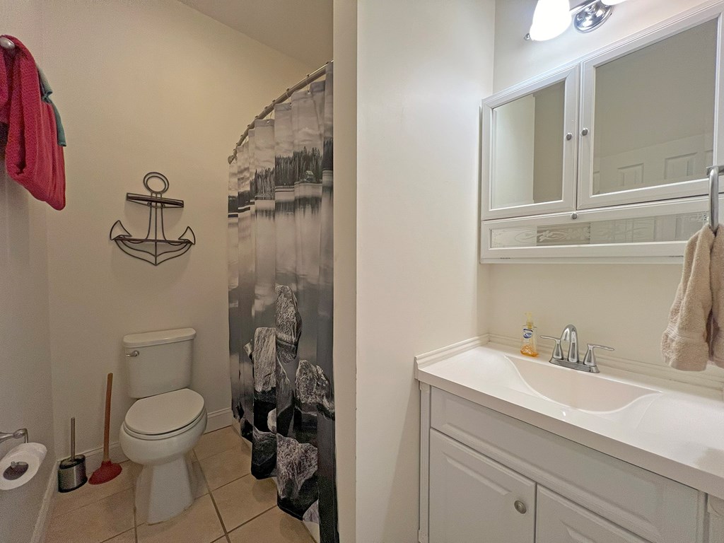 Bathroom in Finished Basement Area