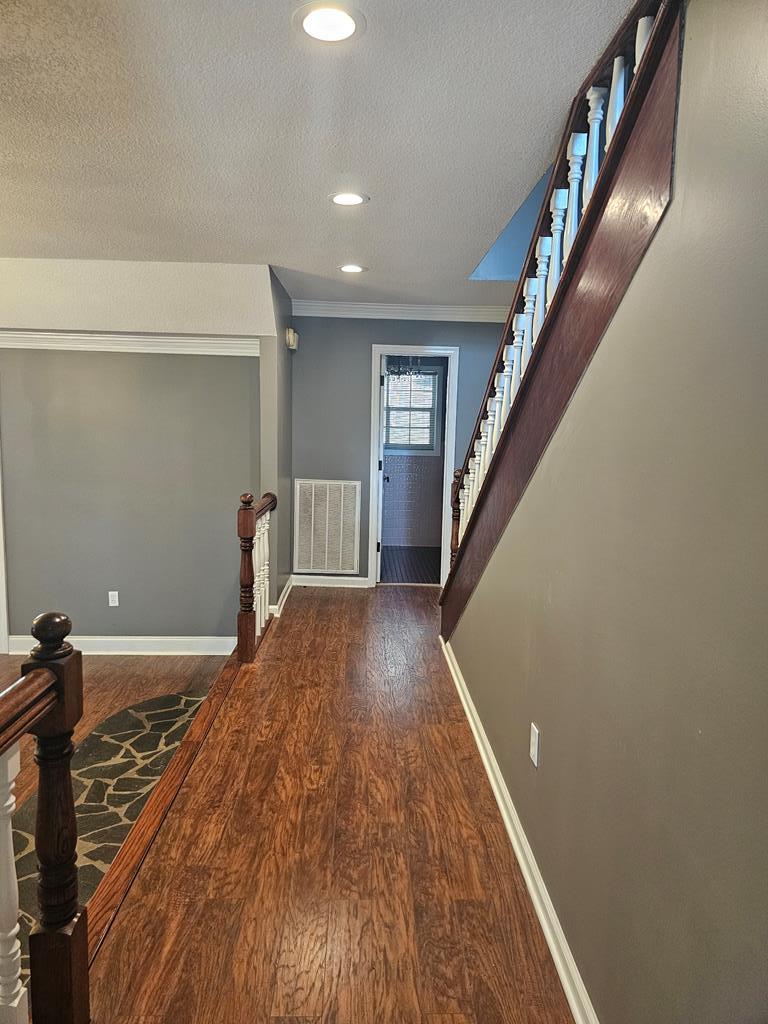 Stairwell to upstairs bedrooms