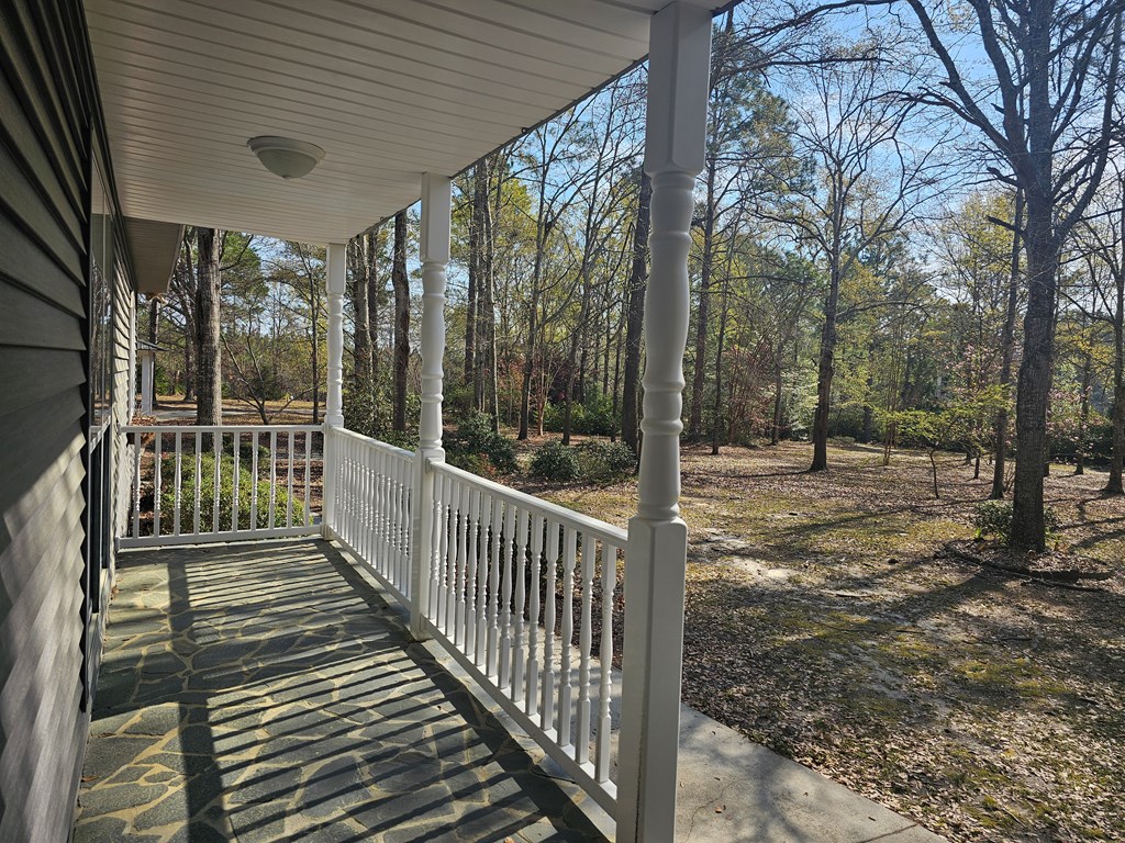 Balcony over looking property