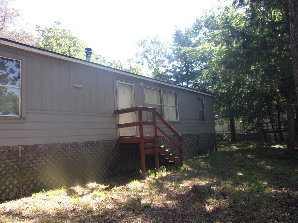 side entrance to the living area