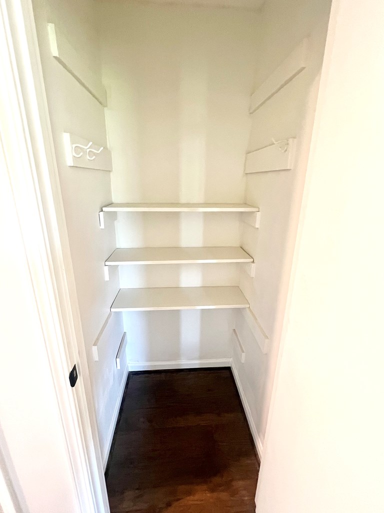 ONE OF 3 STORAGE CLOSETS