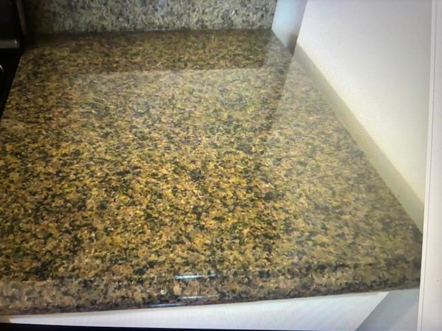 Close up of granite countertop.