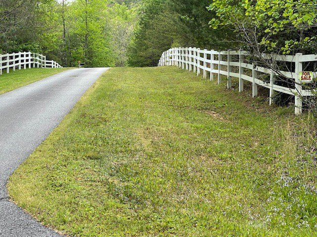 Paved roads on two sides