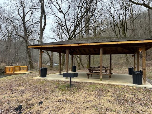 Pavillon Overlooking The Valley River