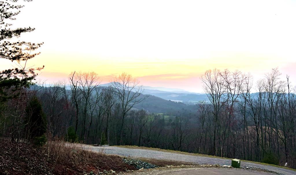 View from top of road