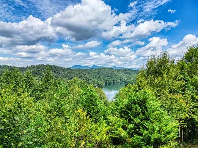 Lake and Mountains of Apalachia Lake 