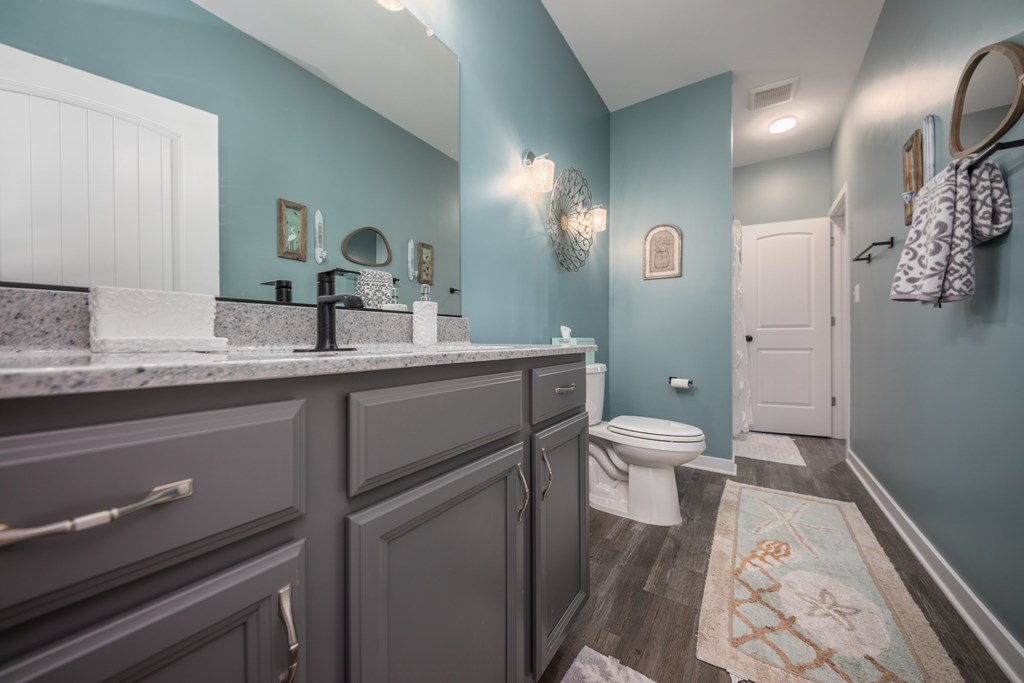 Bathroom 2 - LVP flooring throughout the house!