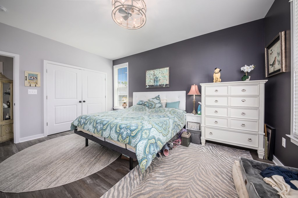 Primary Bedroom with accent walls