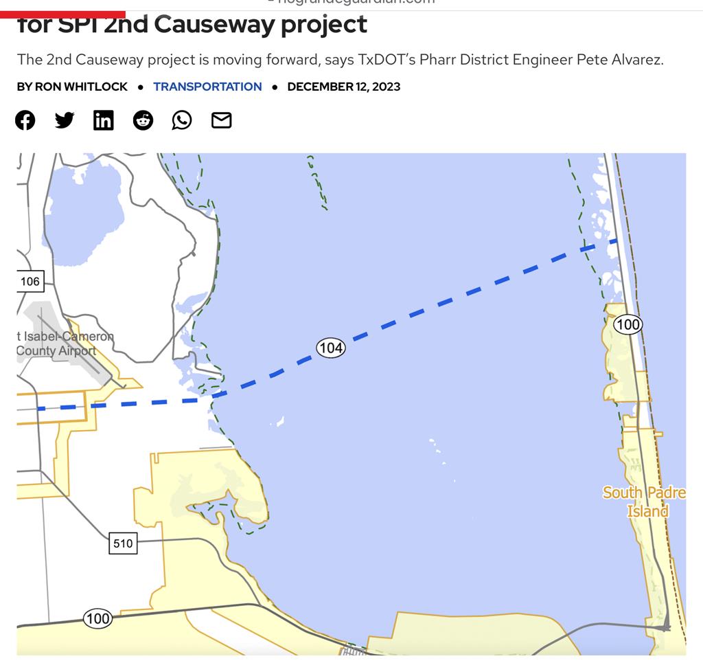 Proposed causeway