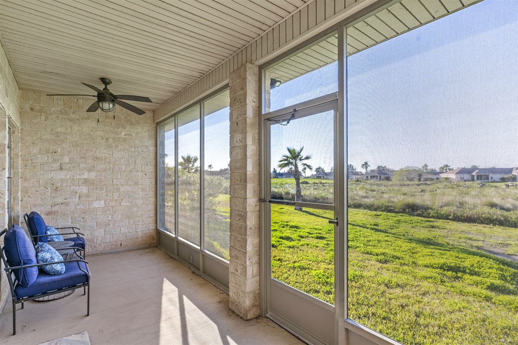 Screened patio