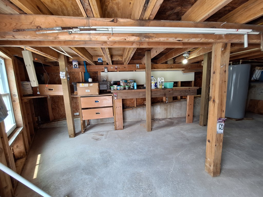 Storage space under the patio