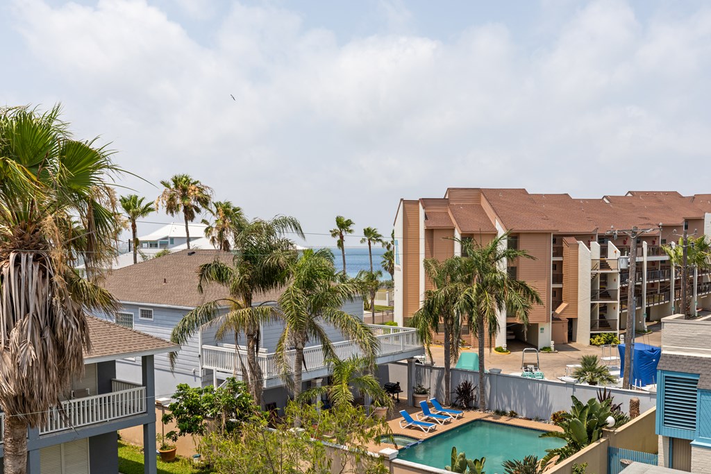 Primary bedroom balcony view