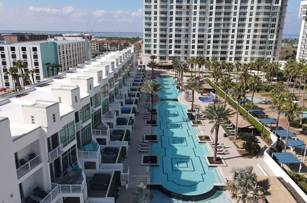 Aerial View Pool