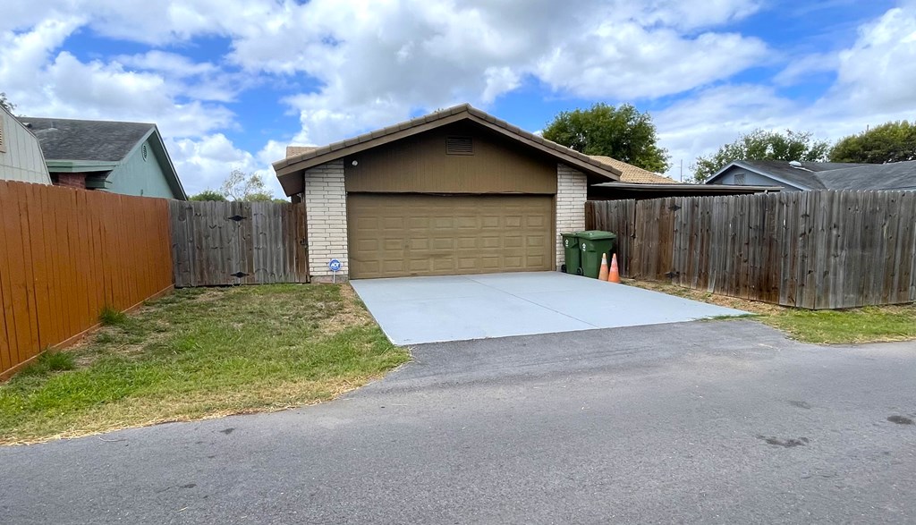 Backyard and Garage