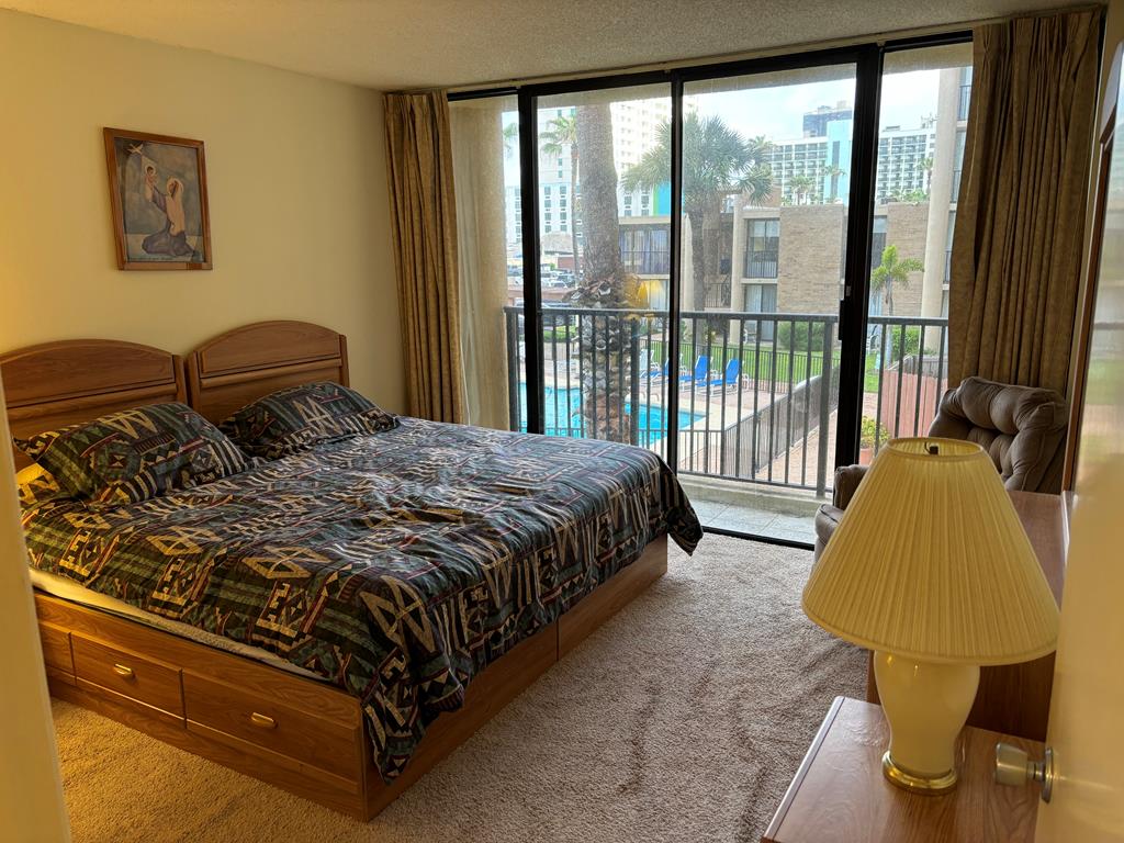 Guest bedroom view to pool