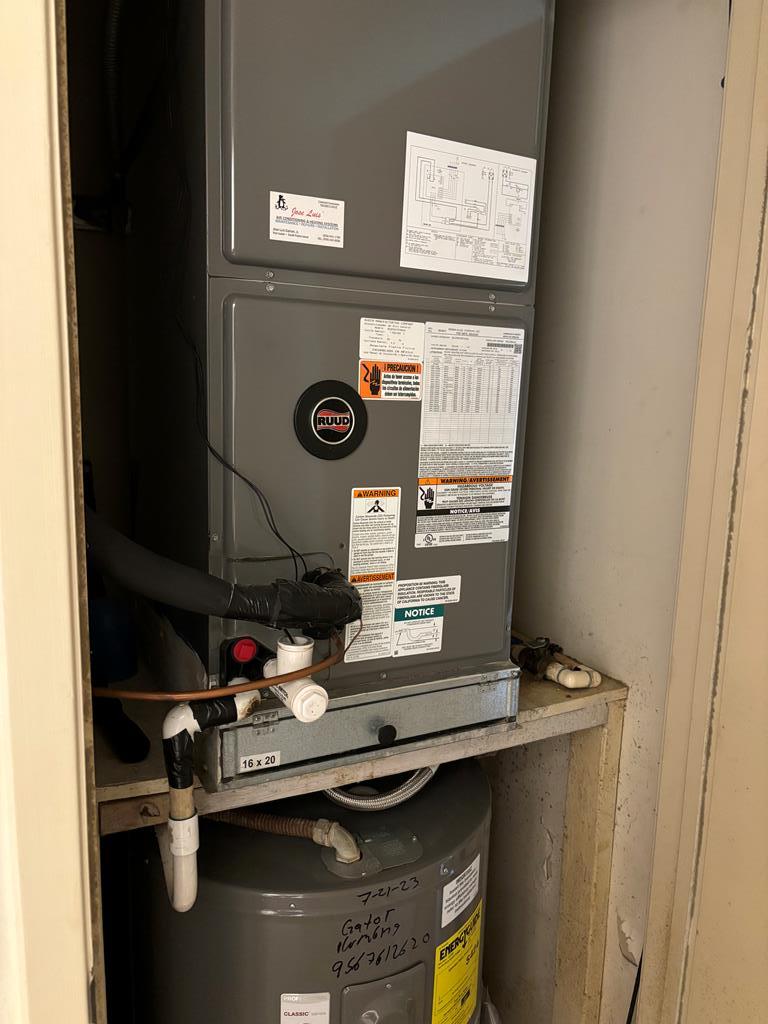 New Water Heater-A/C Unit