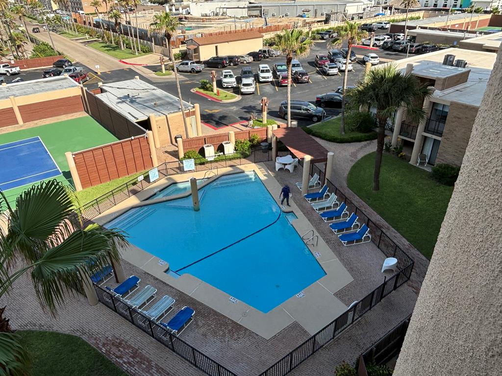 Building 1 pool - parking