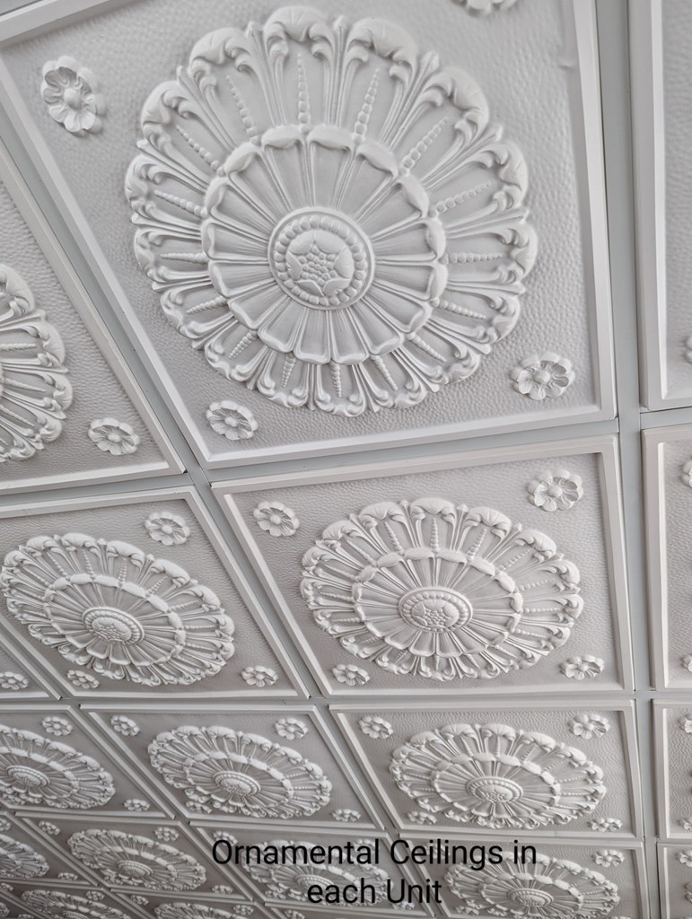 Decorative Ceilings in all Apartment Units