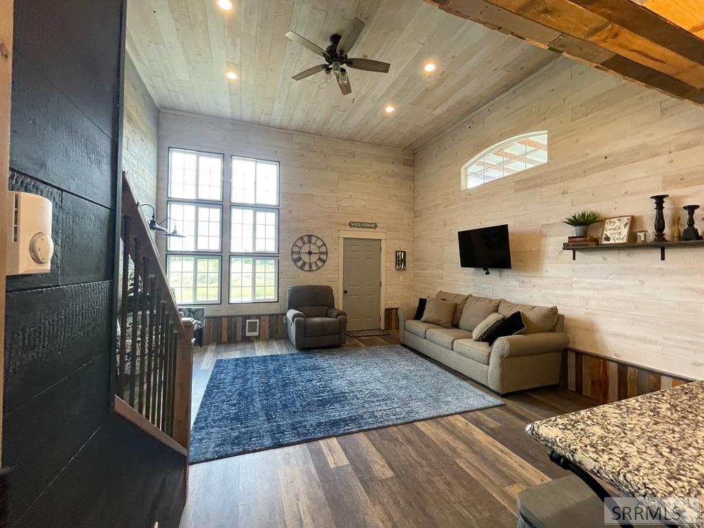 Looking into living room from kitchen