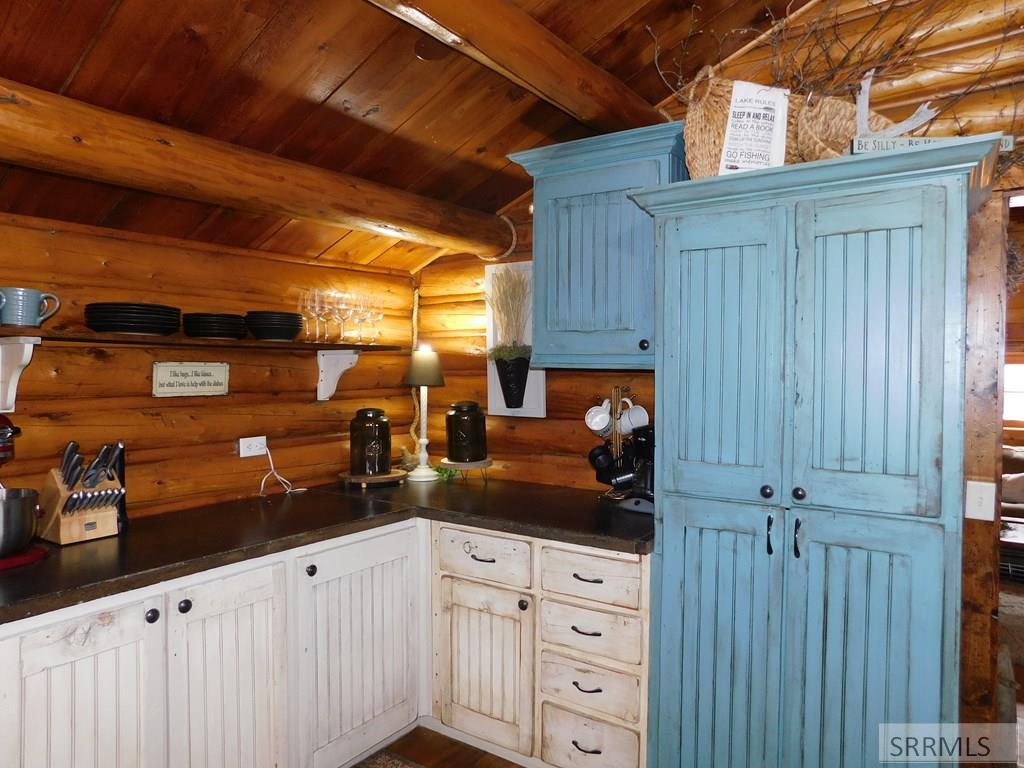 Kitchen with custom cabinetry