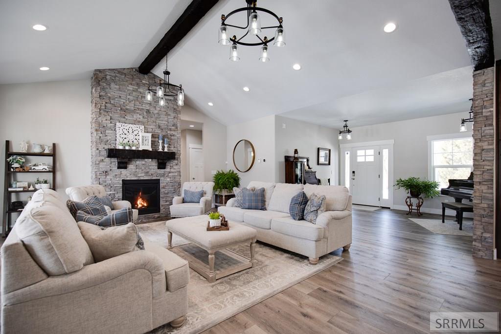 Living Room with view to front door