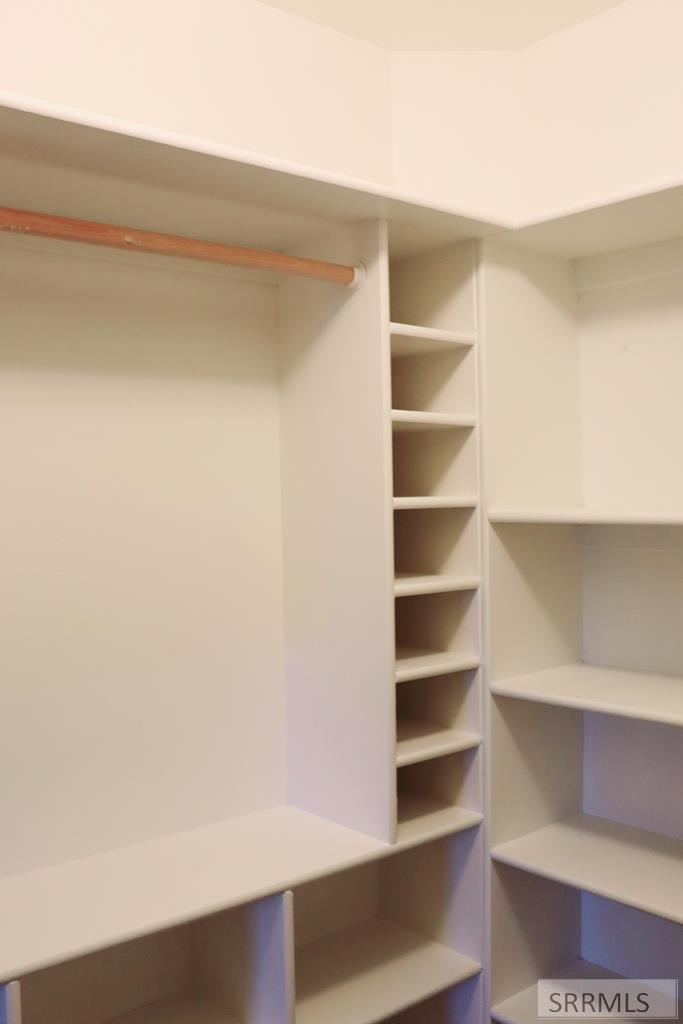 Master Closet -View Two with Built-in Shelving