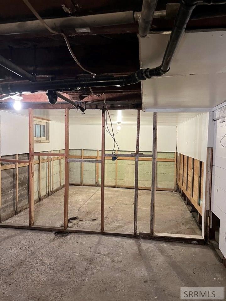 unfinished basement