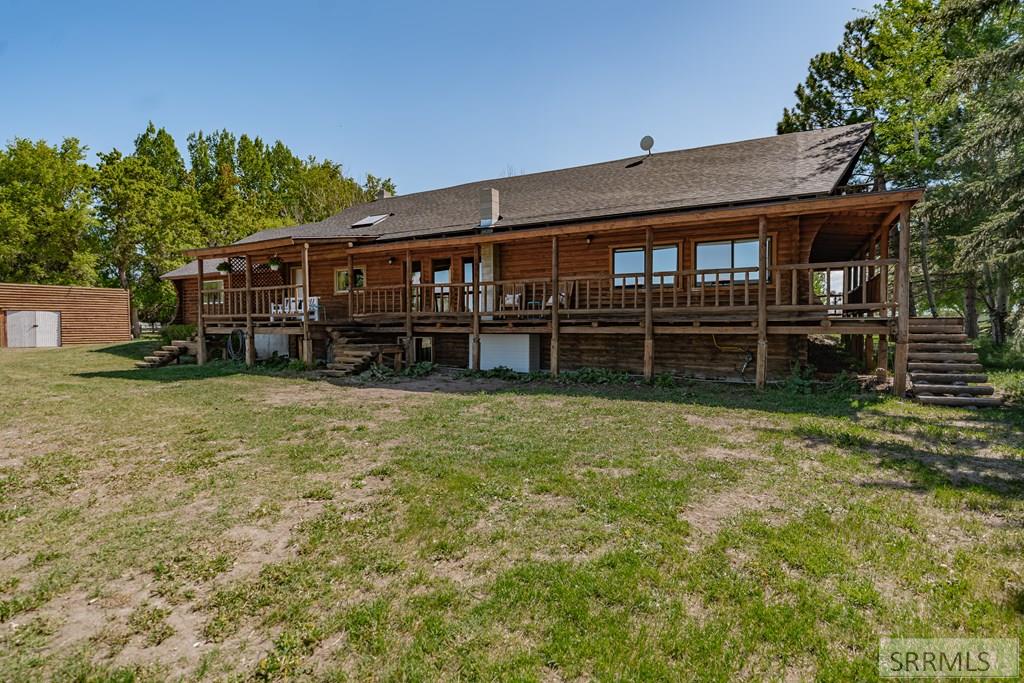 Wraparound porch on three sides of home