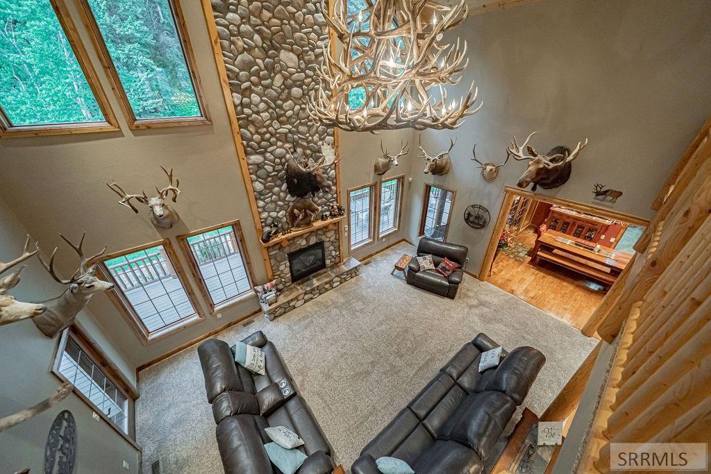 View overlooking main floor living area