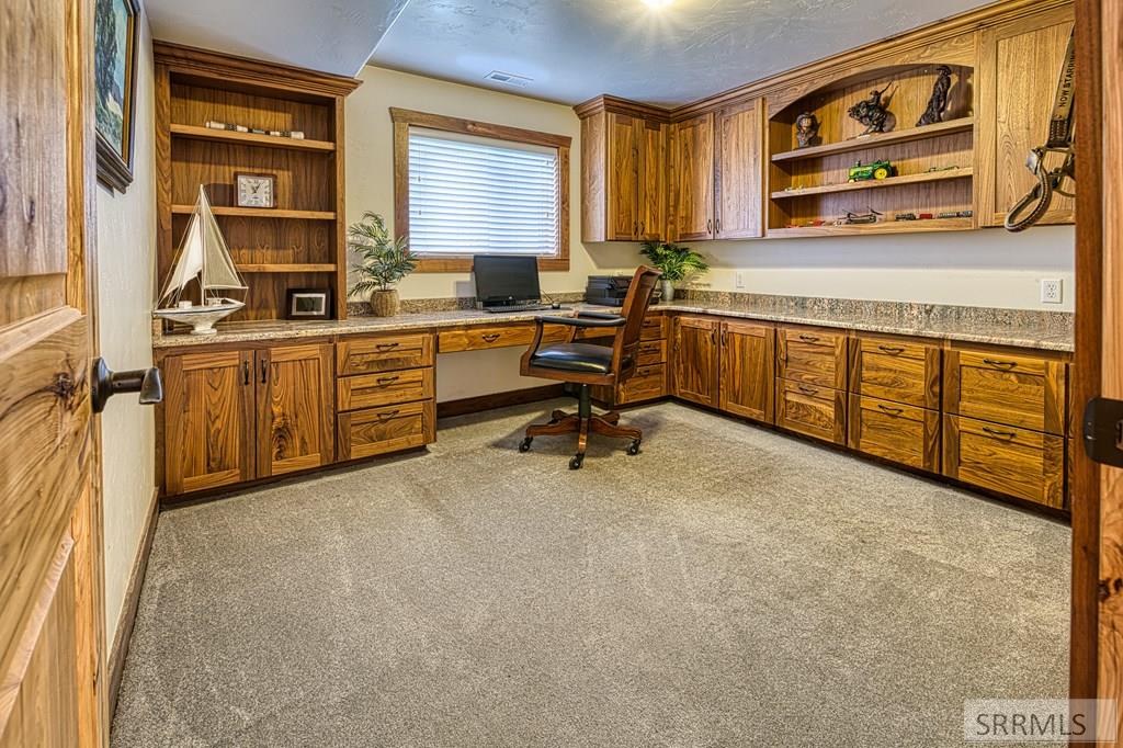 Basement office with Granite