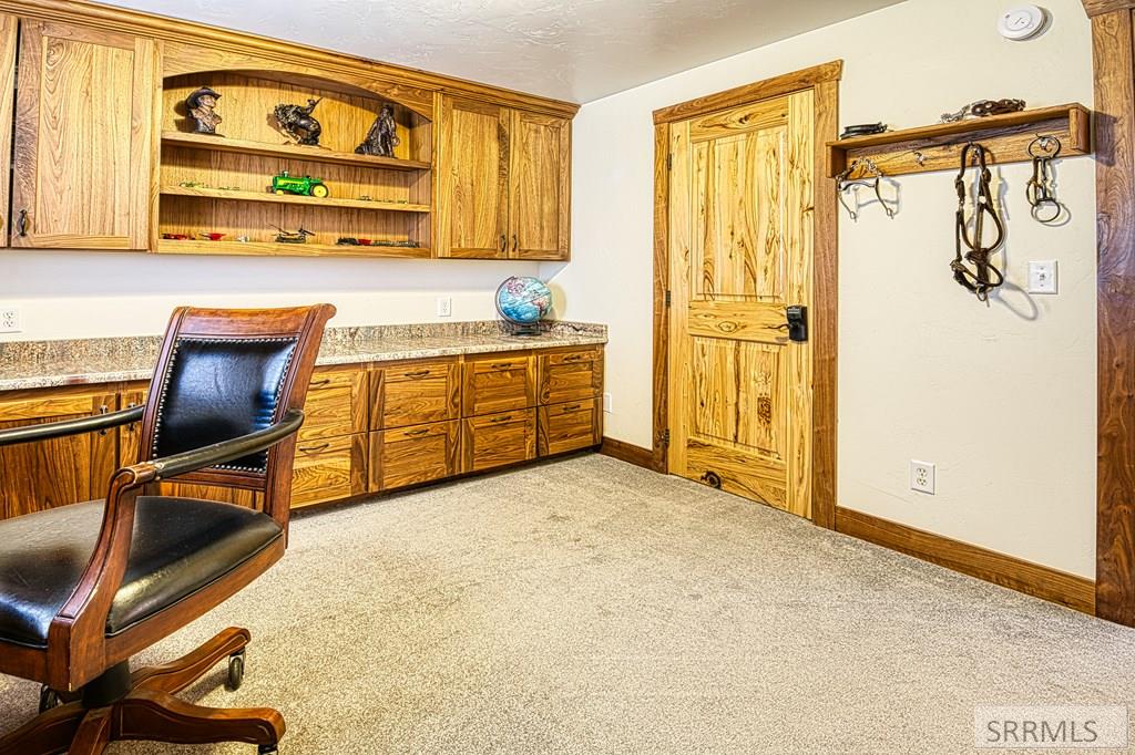 Basement office with Granite