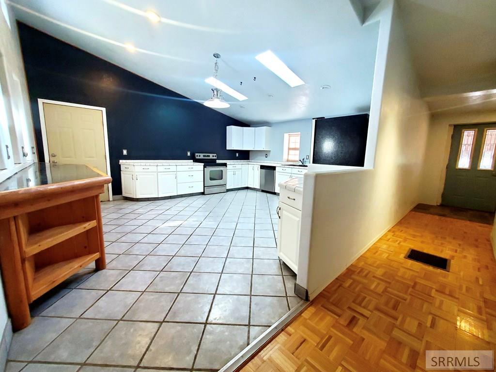 Kitchen View from Side Entrance Hallway