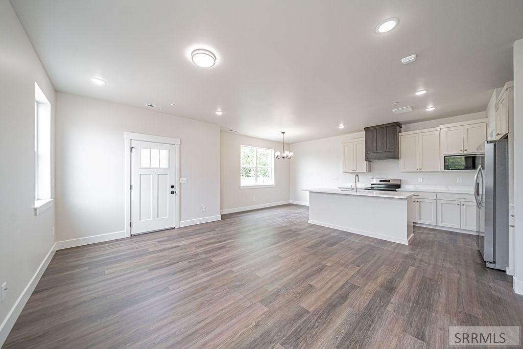 Living Room to Kitchen & Dining Area