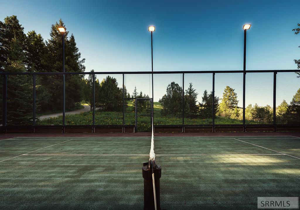 Night-lit Paddle Tennis Court