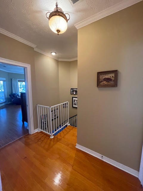 Hallway at spiral staircase