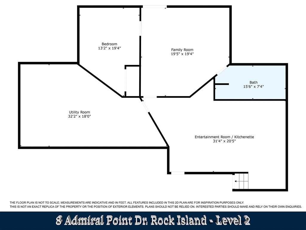 Lower level floor plan