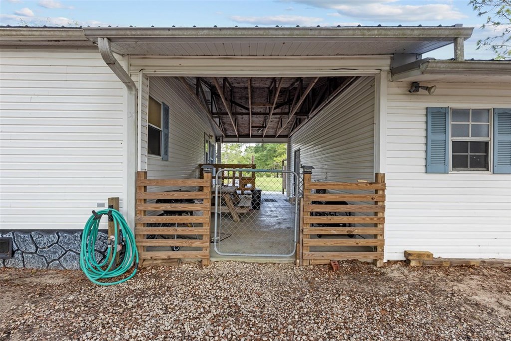 Rear View of Breezeway