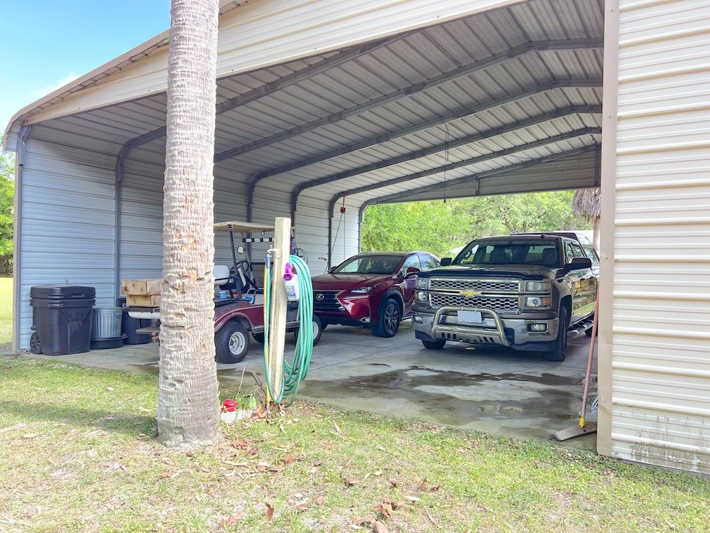 Back of Carport