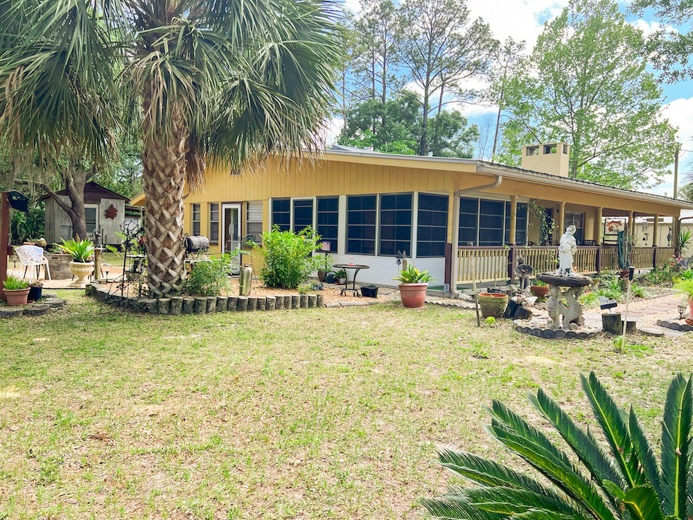 Back of House opens onto Patio