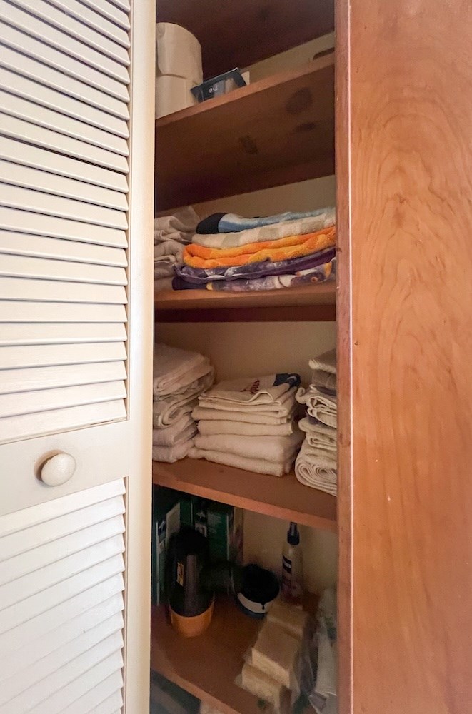 Linen Closet in Hall