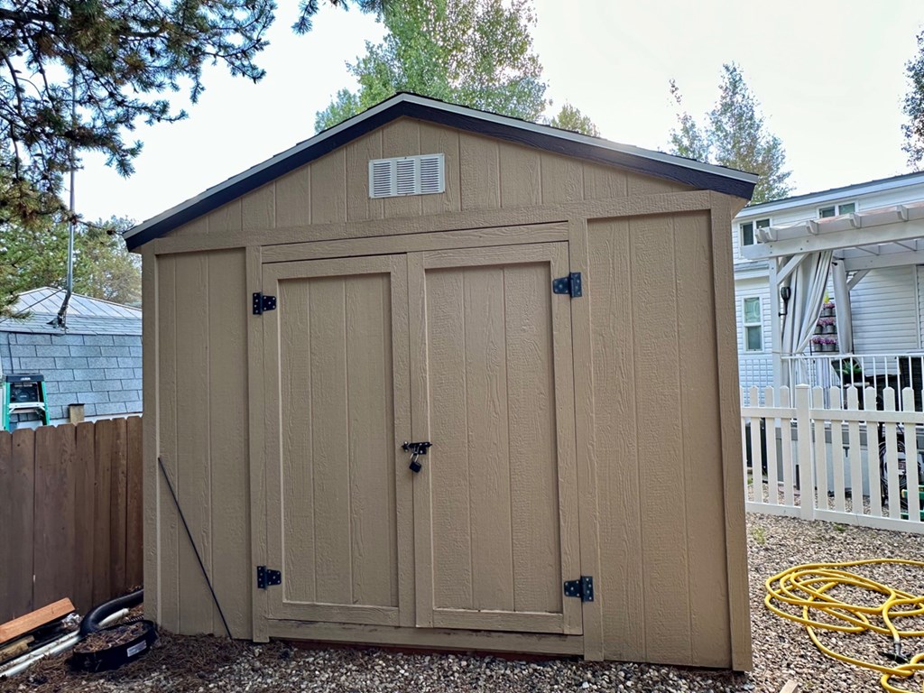Includes a Storage Shed