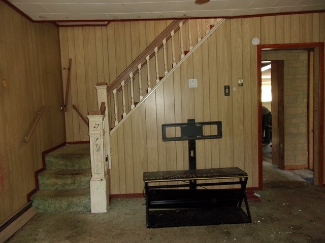 Living Room w/ Staircase